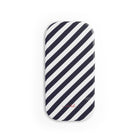 Navy & White Striped Diagonal Anello clip per telefono