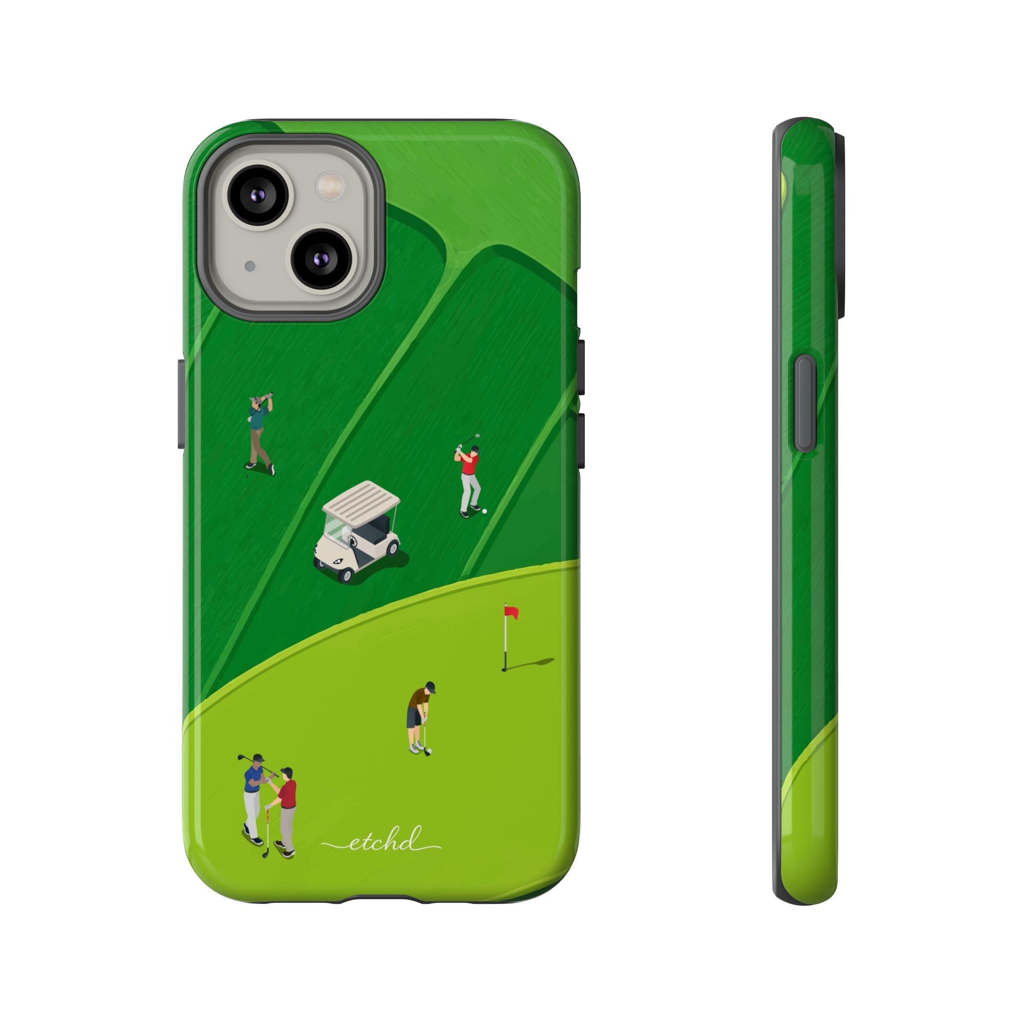 Golfers Phone Case by etchd, view 2