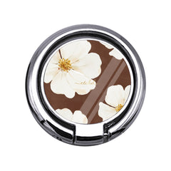 Mocha Blossom Slim Ring Holder by etchd
