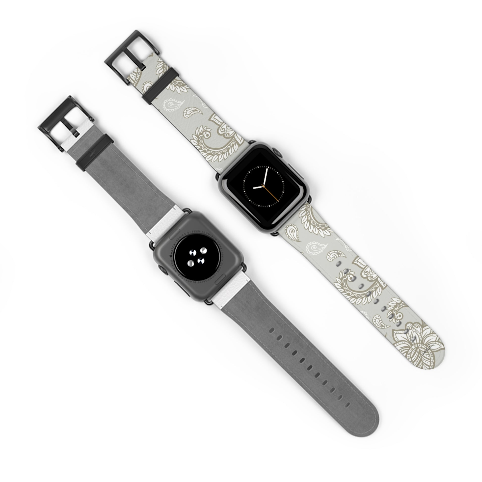 Beige Paisley Smartwatch Strap by etchd, view 10