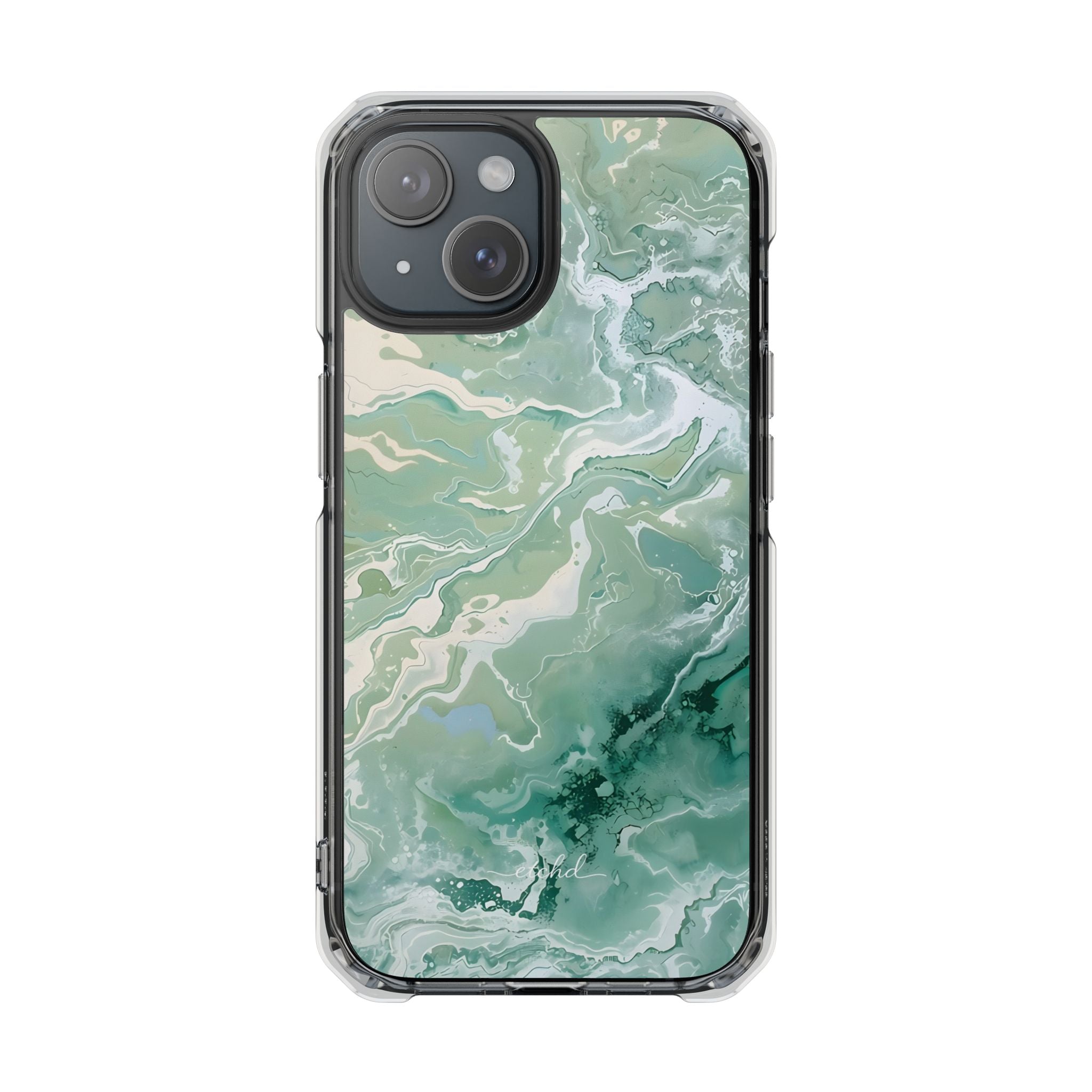 Tide Pool Clear Magnetic Phone Case by etchd, view 2