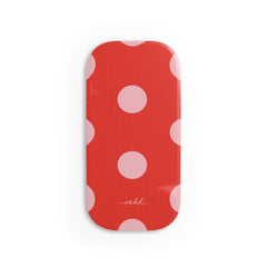 Blush & Poppy Polka Dot Anello clip per telefono di etchd