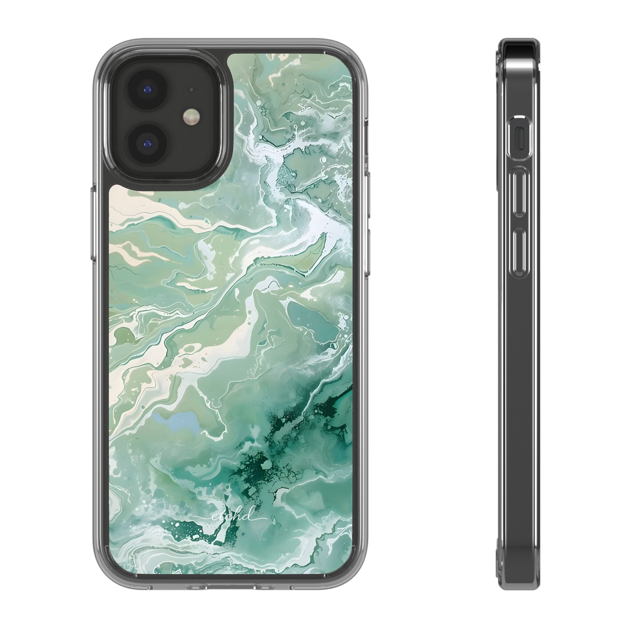 Tide Pool Clear Phone Case by etchd, view 2