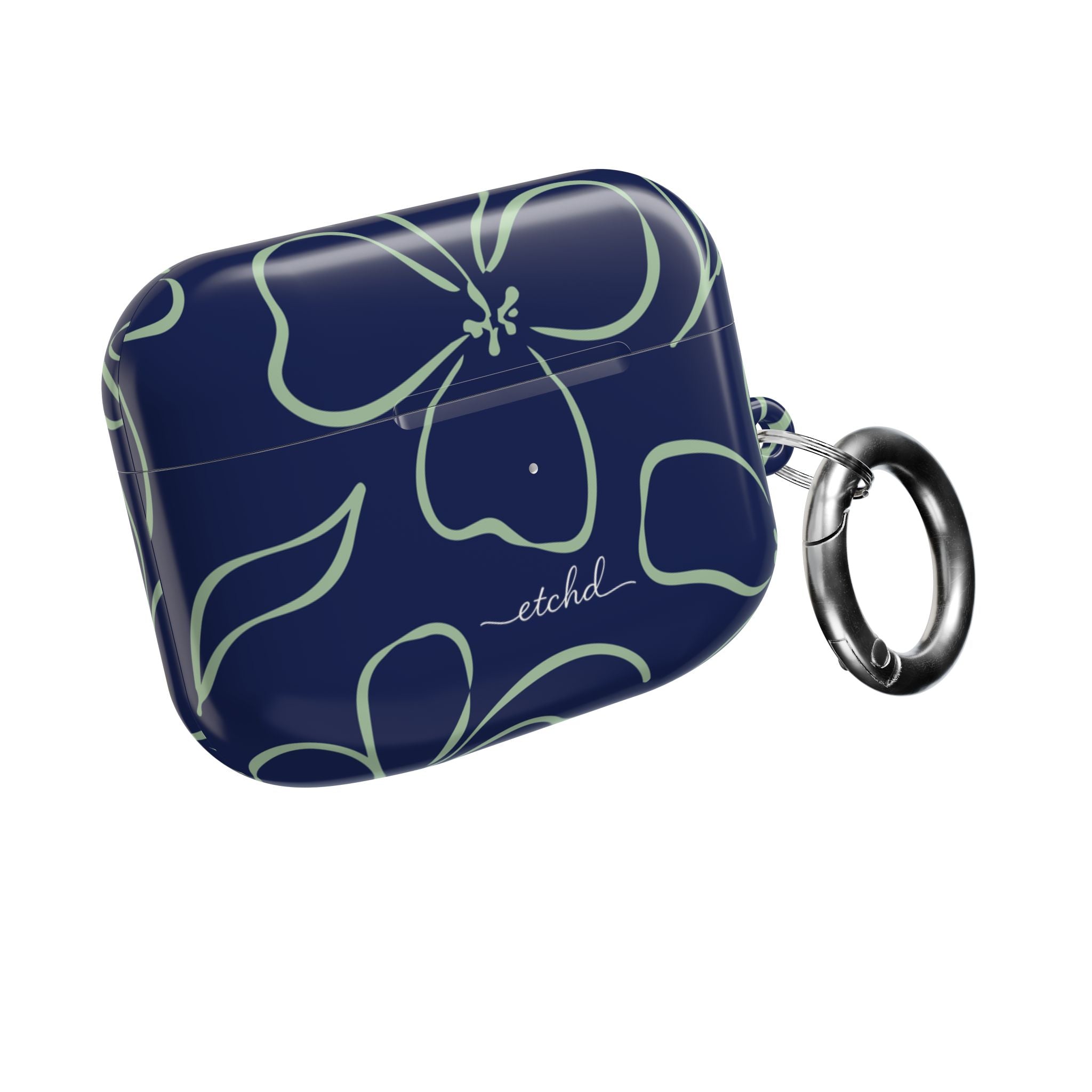 Navy & Sage Floral AirPod Case by etchd, view 8