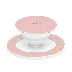 Pink & Butter Floral Phone Grip And Stand by etchd