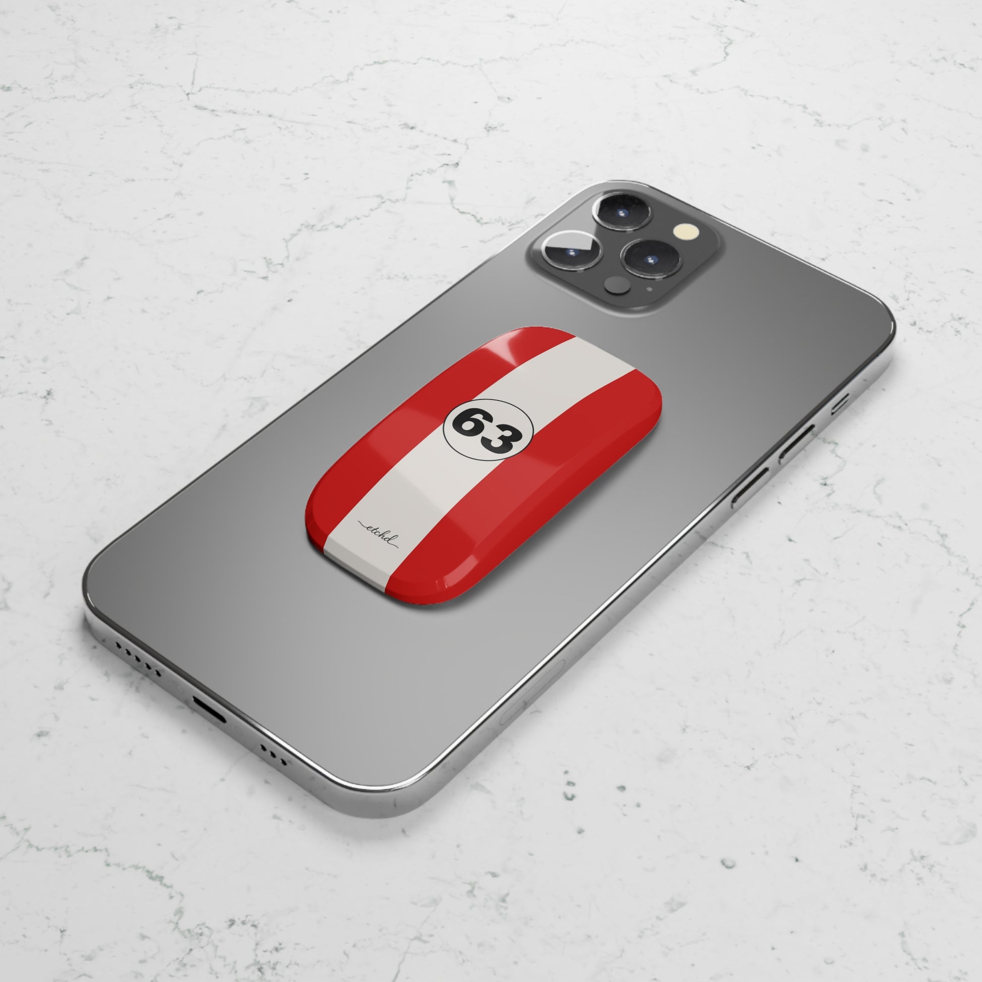 Monza Red Click-On Phone Grip by etchd, view 5