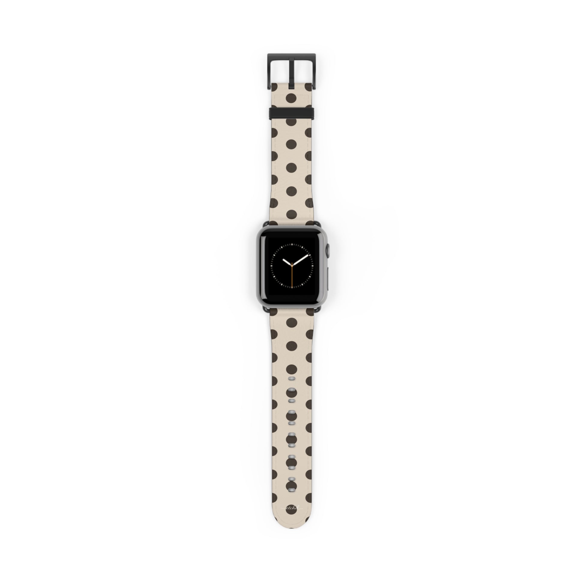 Brown Polka Dot Smartwatch Strap by etchd