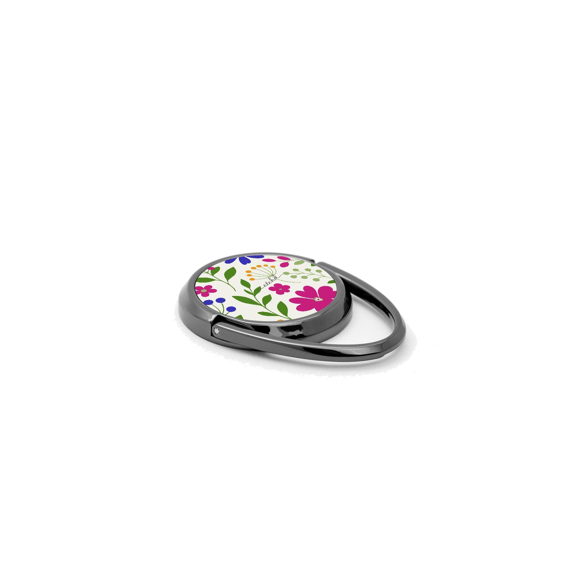 Funky Floral Phone Ring Holder by etchd, view 2