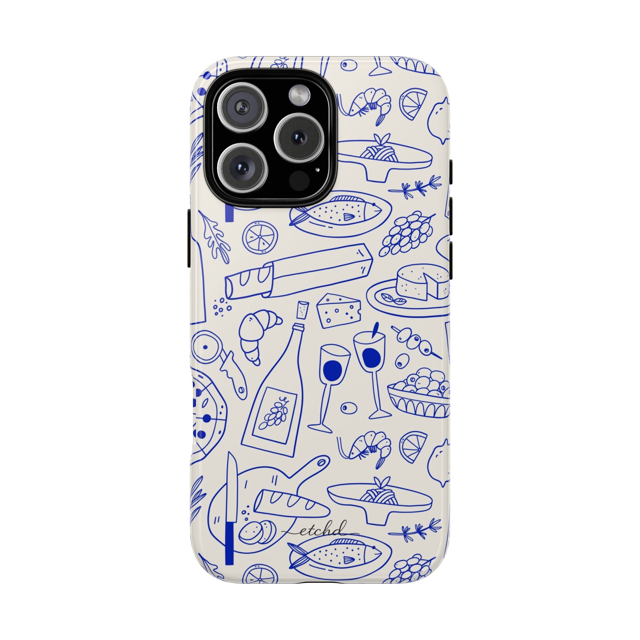 Food Pattern Phone Case by etchd