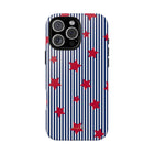 Blue Stripes & Red Stars Phone Case