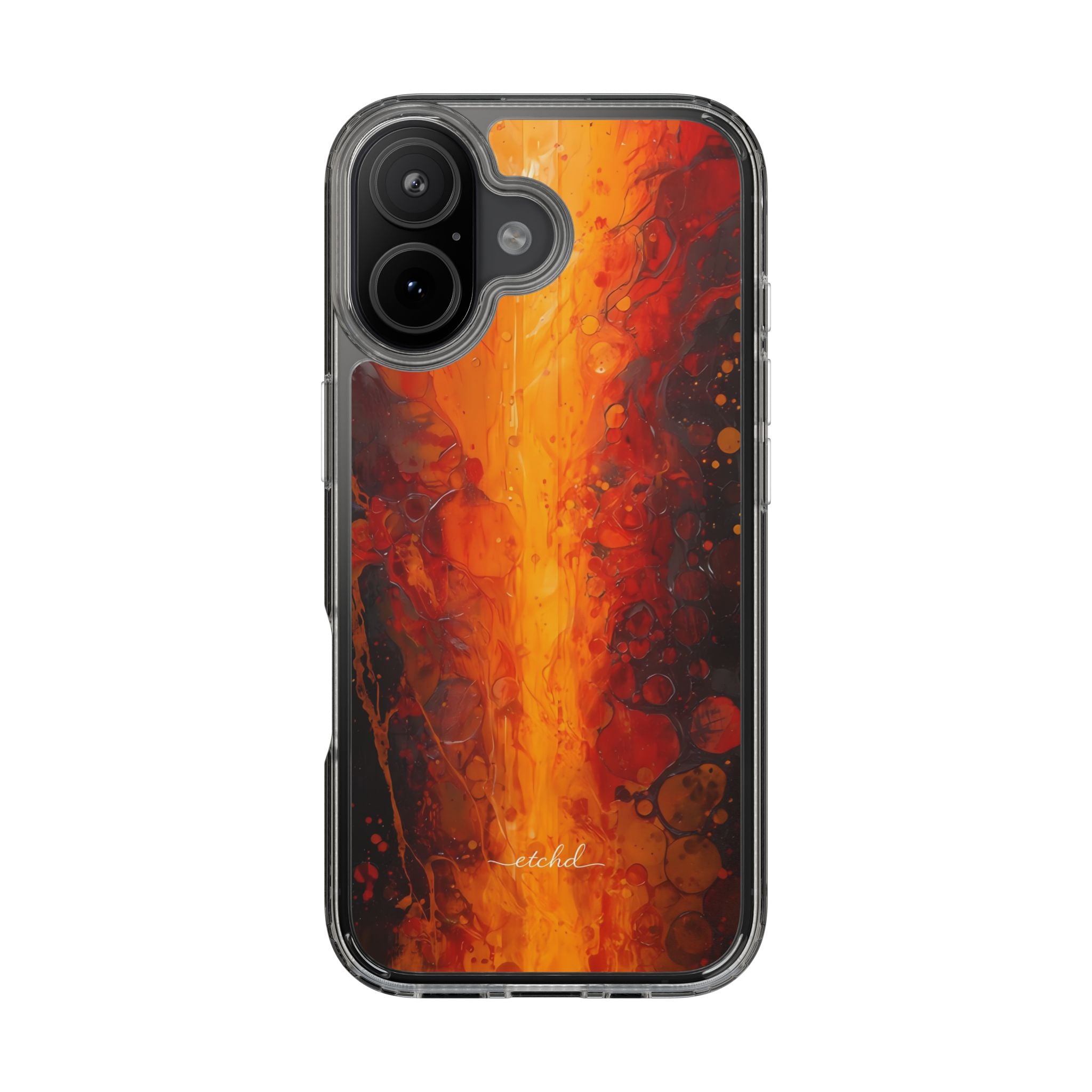 Molten Core Clear Phone Case by etchd, view 35