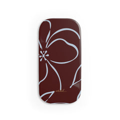 Blue & Cherry Floral Agarre clipsable para móvil de etchd