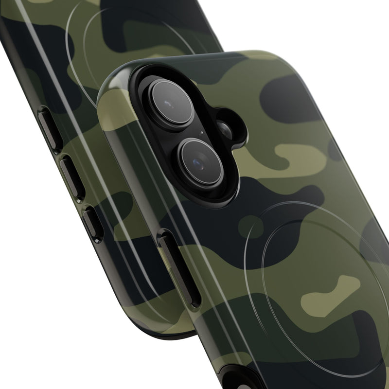 Green Camo Magnetic Phone Case by etchd, view 87