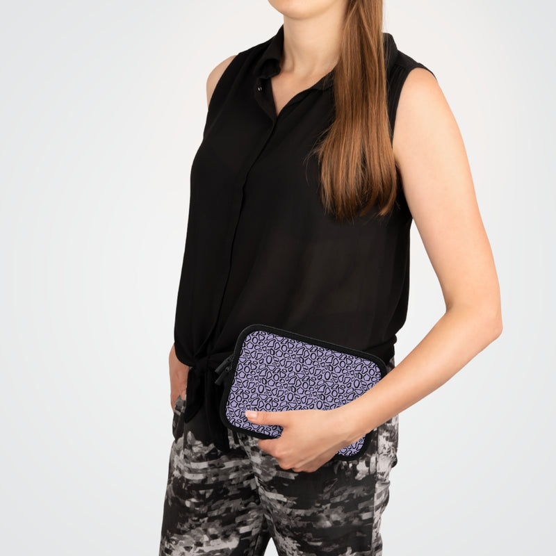 Abstract Print Lavender Laptop Sleeve by etchd, view 15