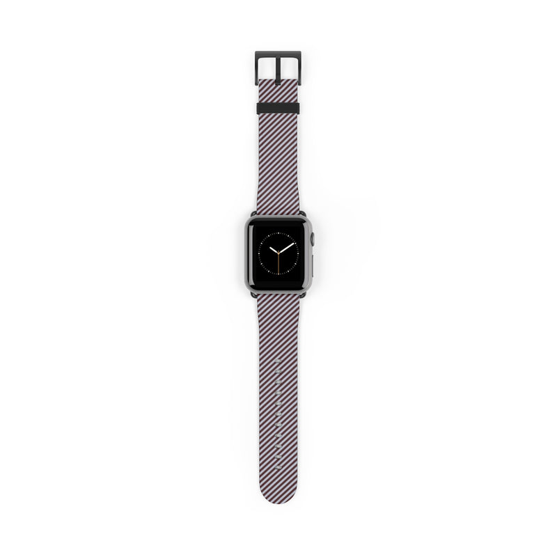 Blue & Cherry Striped Diagonal Cinturino per smartwatch di etchd
