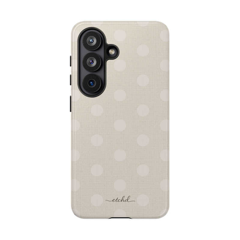 Neutral Polka Dot Phone Case by etchd, view 61