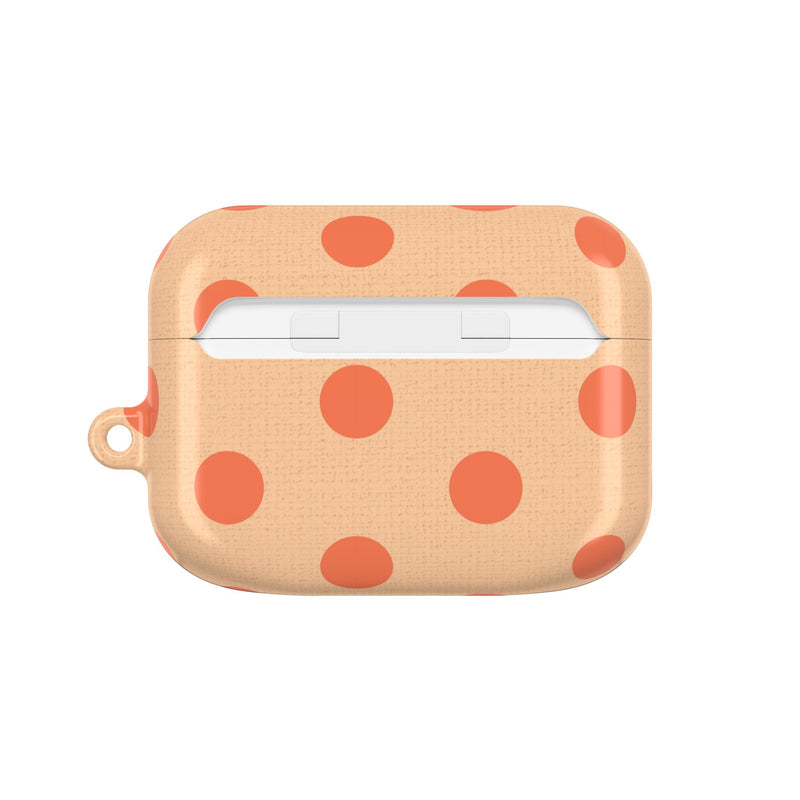 Coral & Peach Polka Dot AirPod Case by etchd, view 7