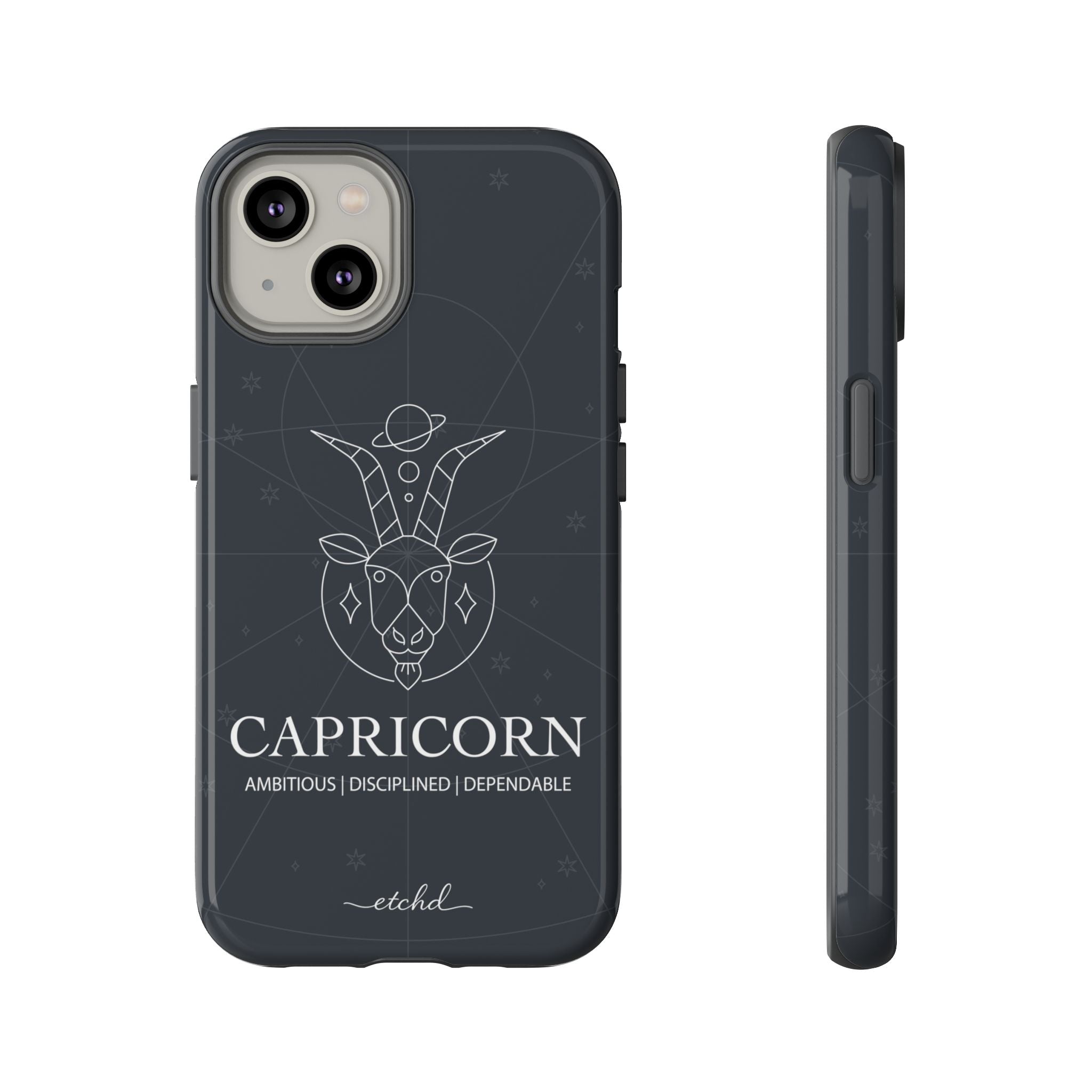 Capricorn Phone Case by etchd, view 2