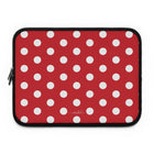 Classic Red & White Polka Dot Laptop Sleeve
