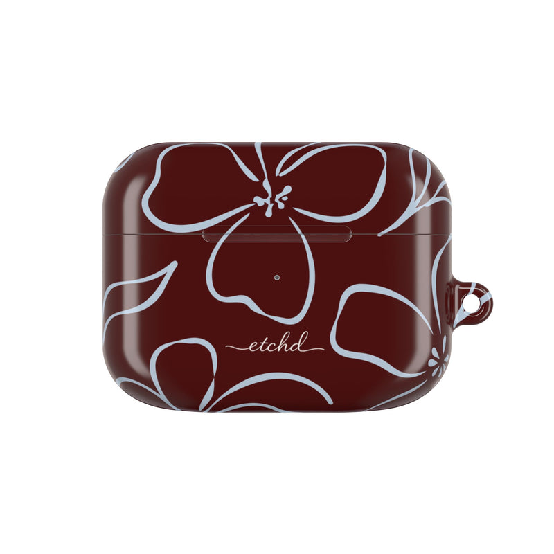 Blue & Cherry Floral AirPod Case by etchd