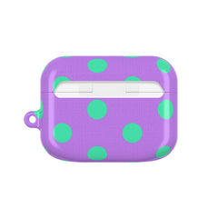 Hypermint & Lilac Polka Dot AirPod Case by etchd, view 7