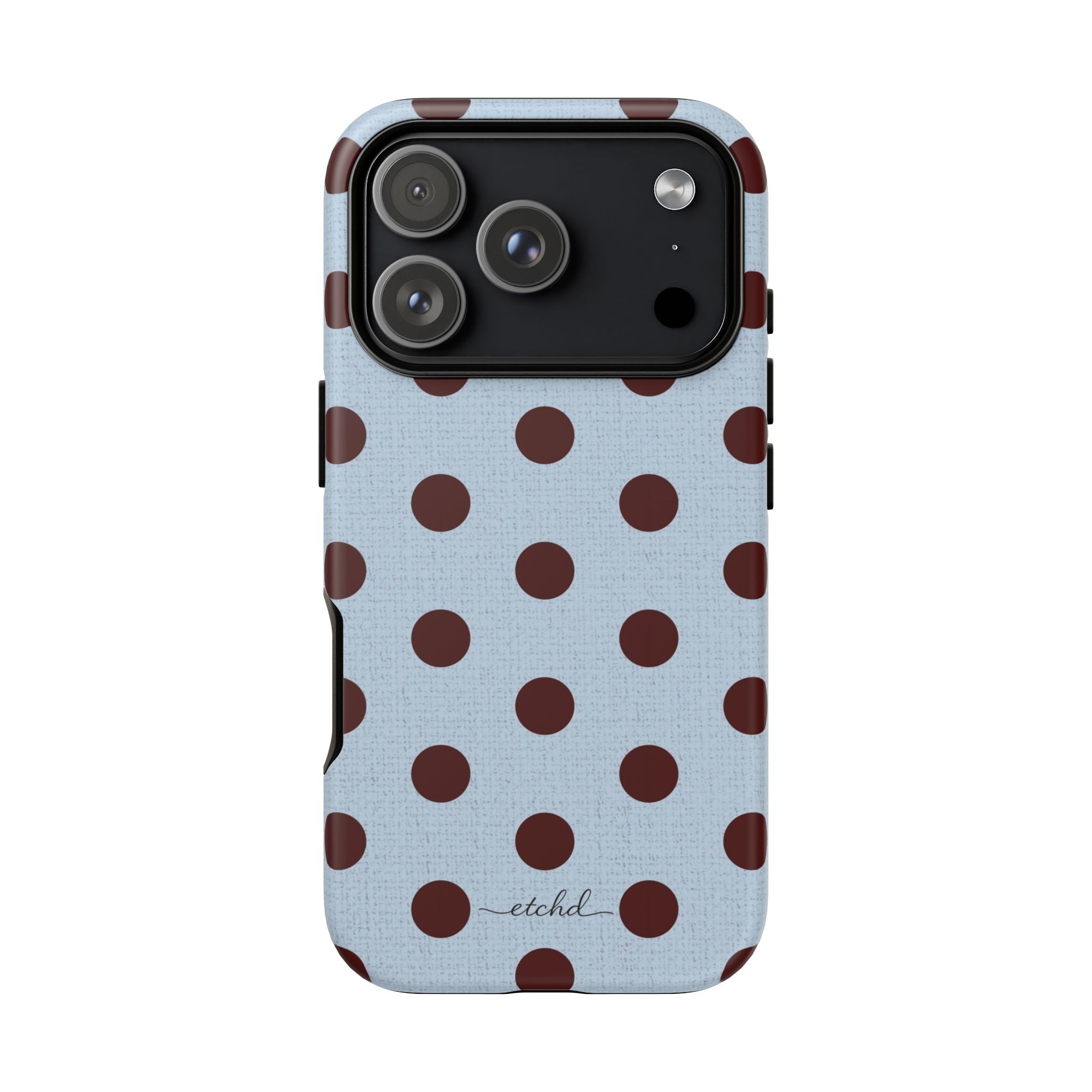 Blue & Cherry Polka Dot Phone Case by etchd, view 54