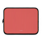 Pink & Orange Striped Funda para portátil