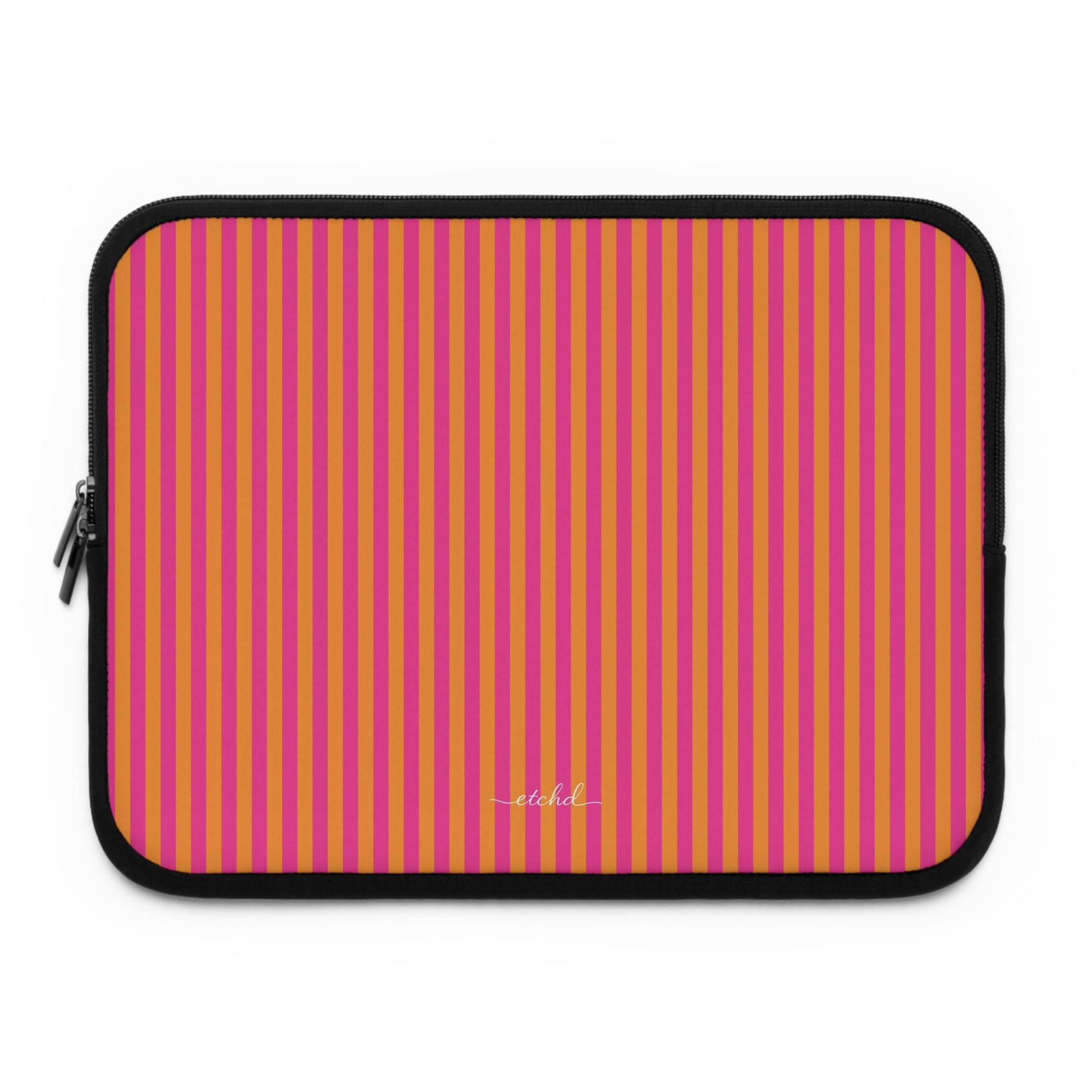 Pink And Orange Laptop Sleeve by etchd