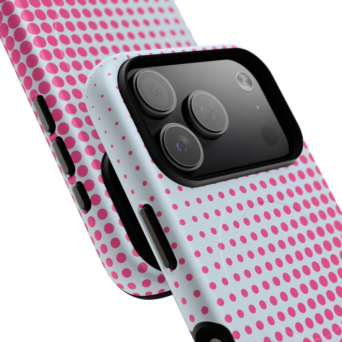 Bubblegum Halftone Magnetic Phone Case by etchd, view 100