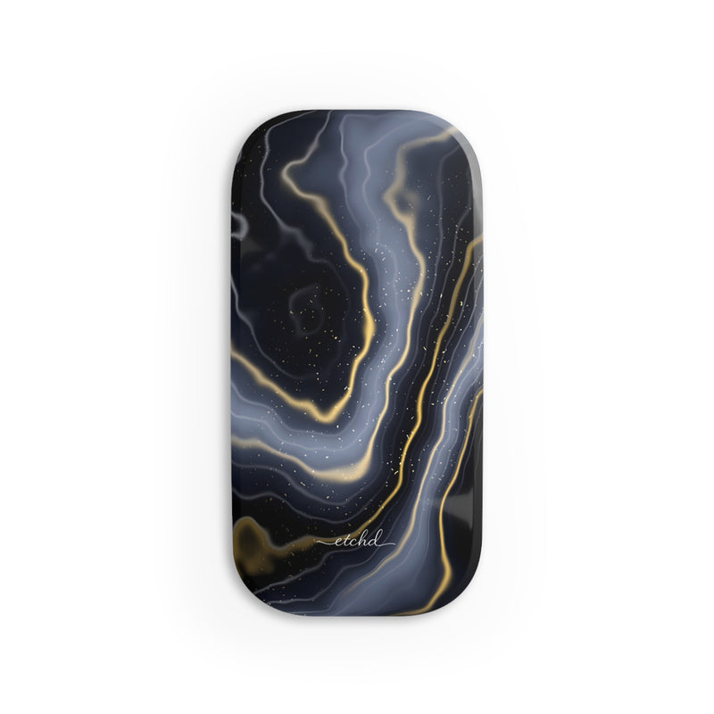 Obsidian Gold Click-On Phone Grip by etchd