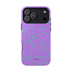 Lilac & Hypermint Floral Magnetic Phone Case by etchd, view 31