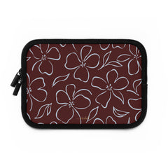 Blue & Cherry Floral Laptop Sleeve by etchd, view 2