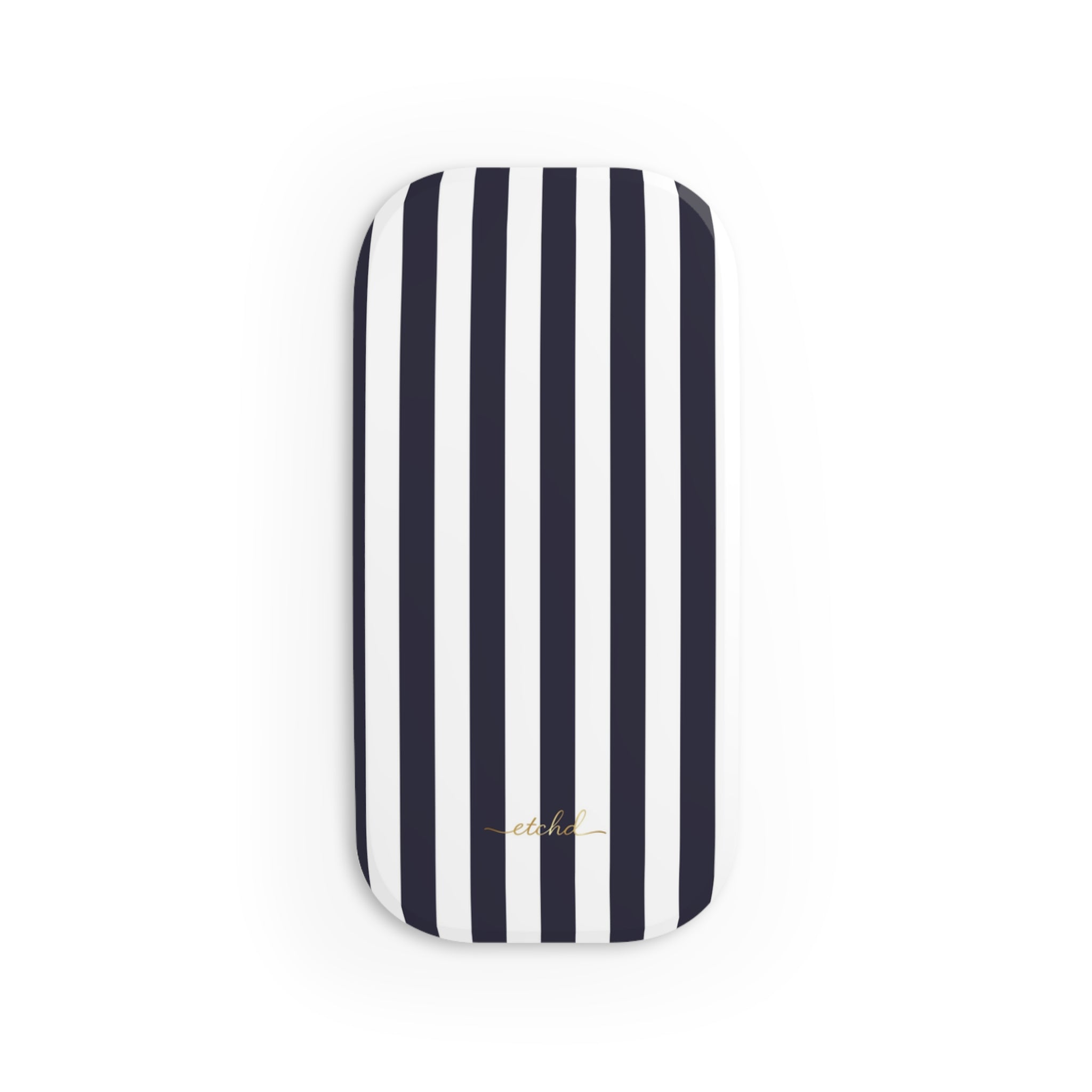 Navy & White Striped Click-On Phone Grip by etchd, view 2