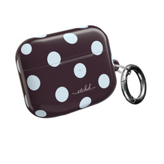 Blue & Plum Polka Dot AirPod Case by etchd, view 8