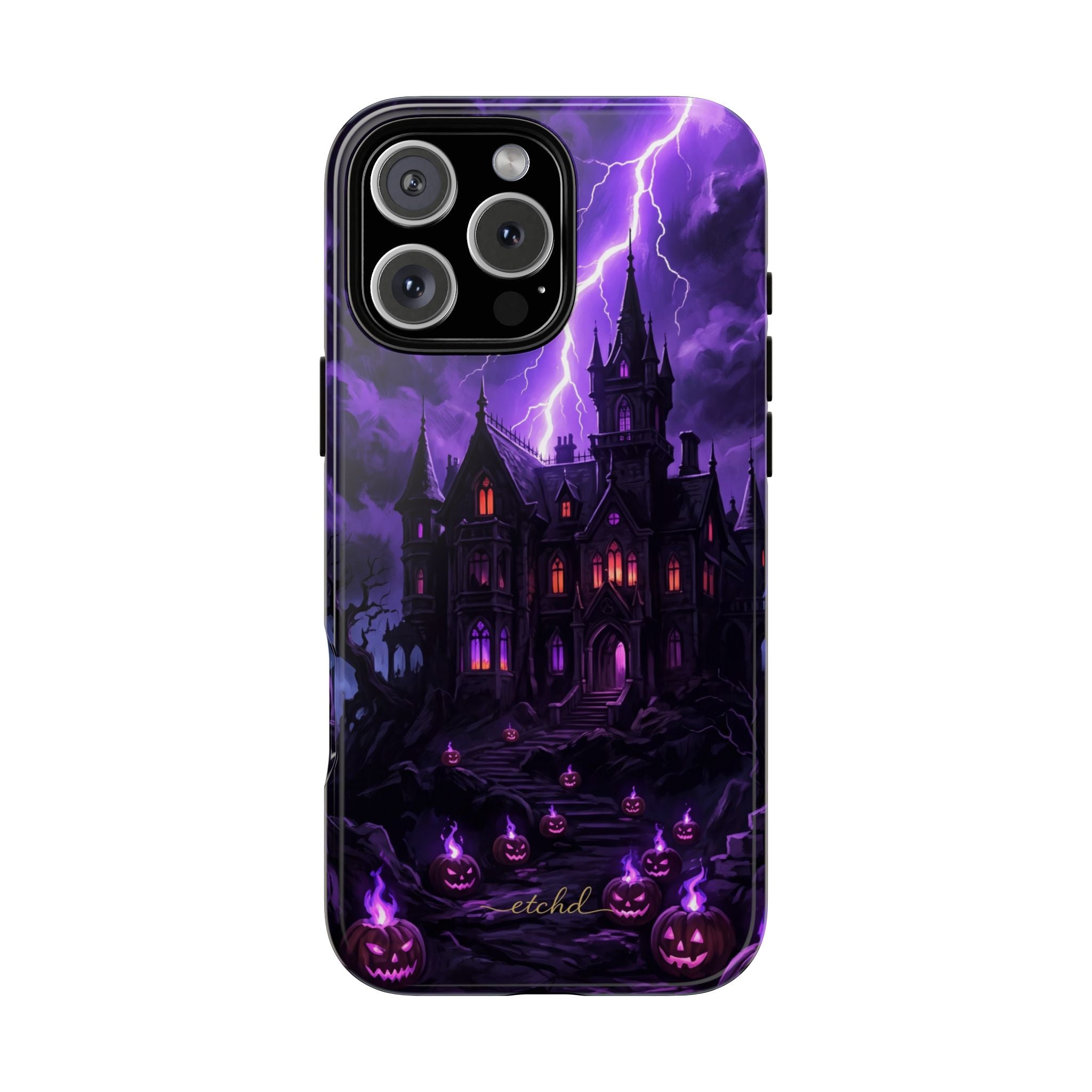 Violet Haunt Phone Case by etchd