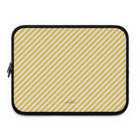 Butter & Cream Striped Diagonal Funda para portátil