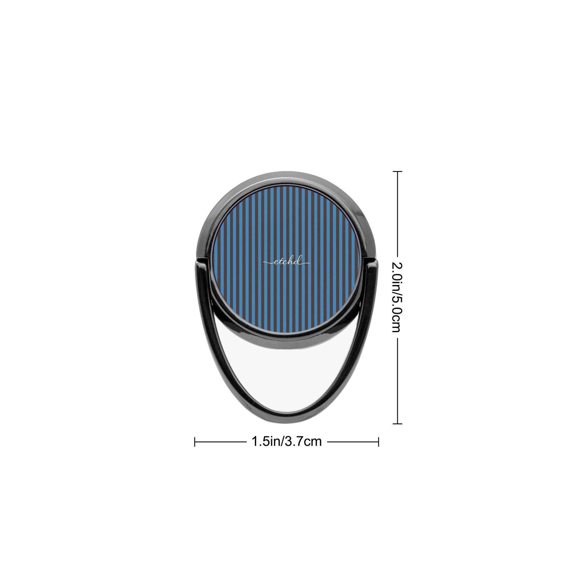 Espresso And Cerulean Phone Ring Holder by etchd, view 3