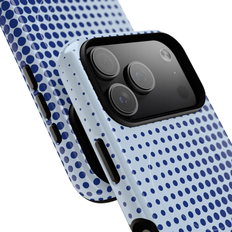 Cobalt Halftone Magnetic Phone Case by etchd, view 99