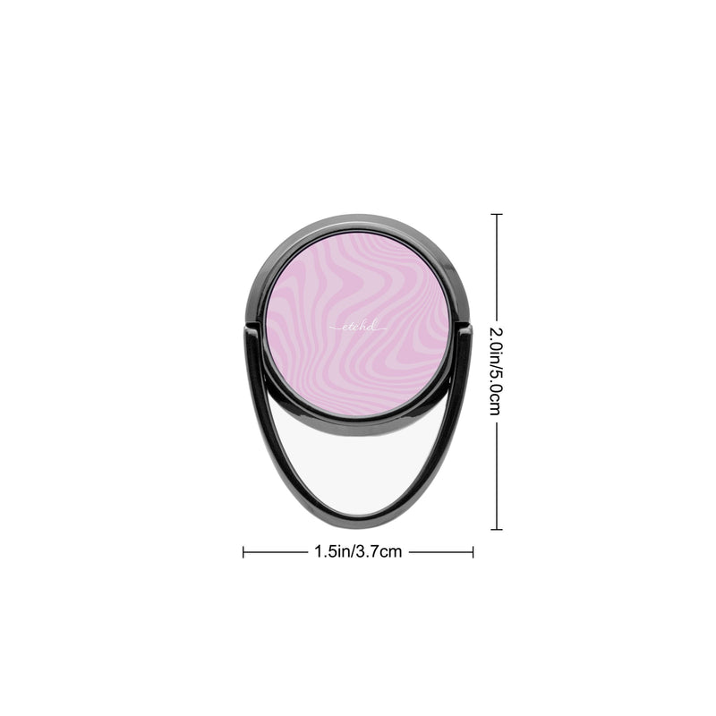 Pink Curved Lines Phone Ring Holder-zoom-