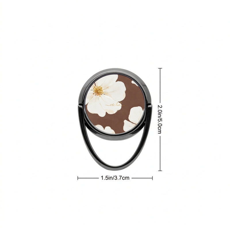 Mocha Blossom Phone Ring Holder-zoom-