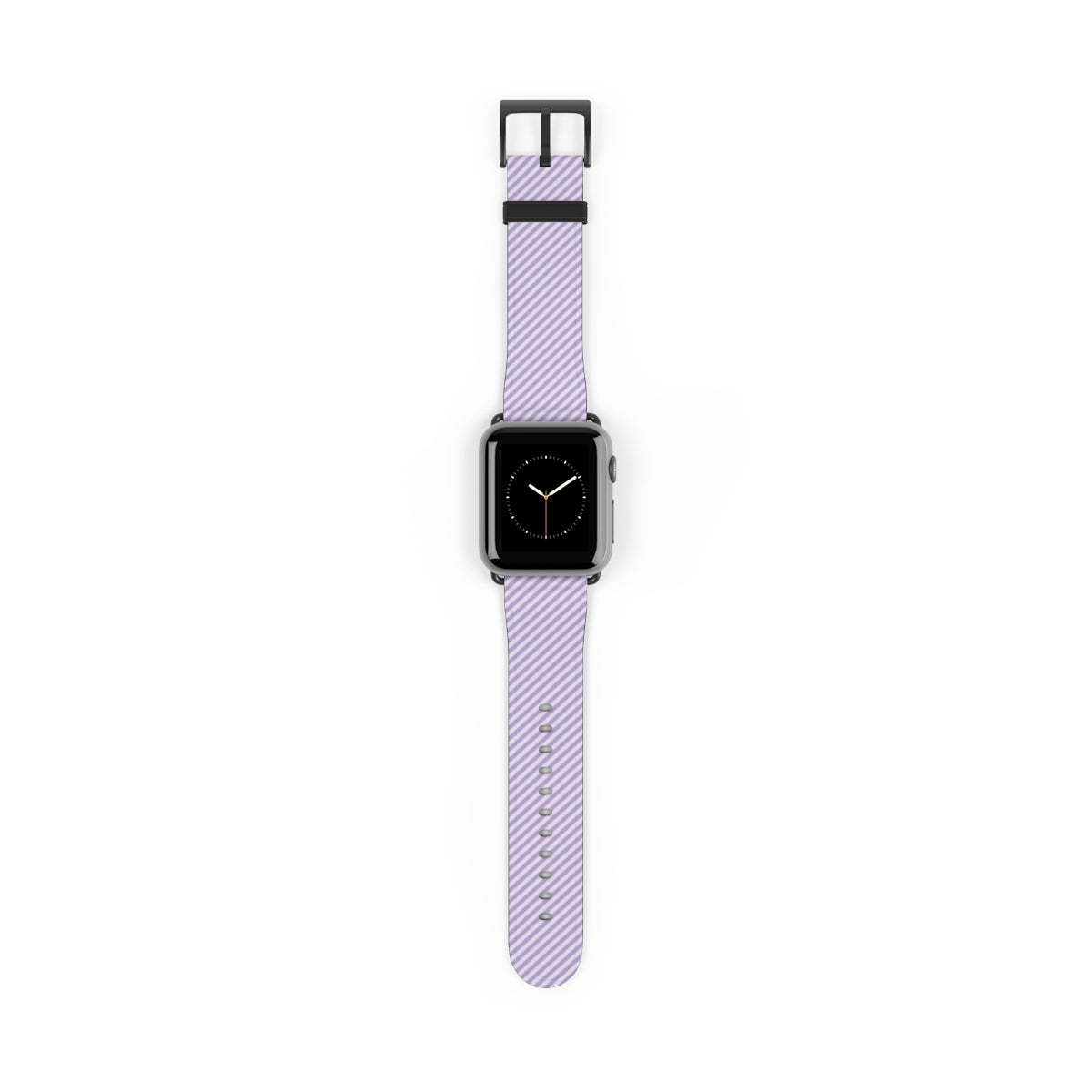 Lilac & Cream Striped Diagonal Correa para smartwatch de etchd