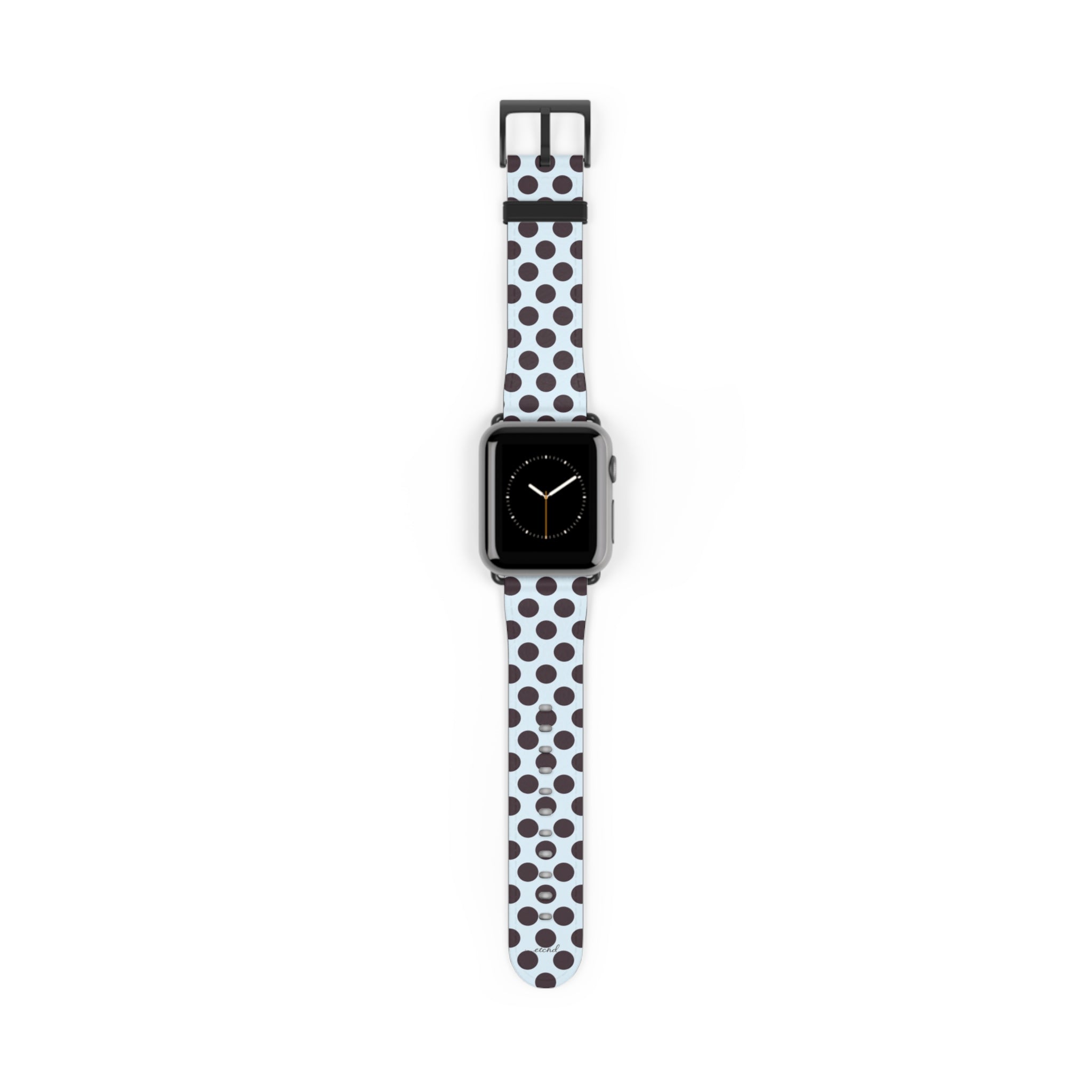 Plum And Blue Polka Dot Smartwatch Strap by etchd