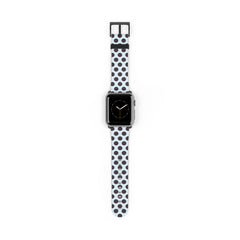Plum And Blue Polka Dot Smartwatch Strap by etchd