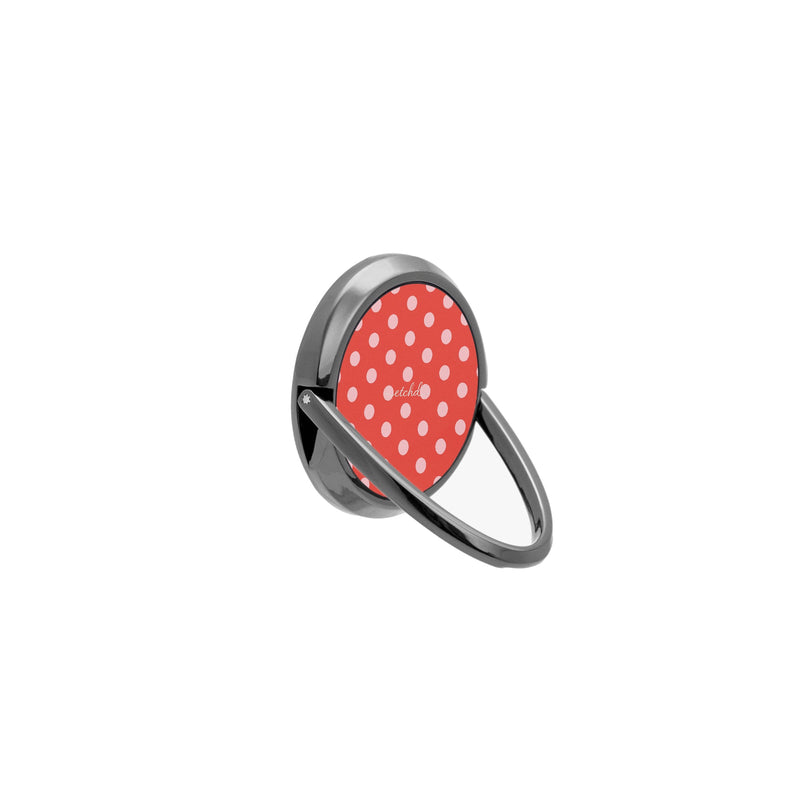 Blush And Poppy Polka Dot Anneau de Maintien Téléphone-zoom-