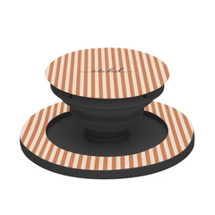 Terracotta & Cream Striped Phone Grip And Stand by etchd, view 6