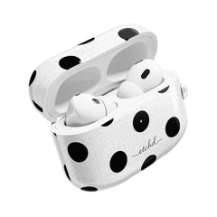Black & White Polka Dot AirPod Case by etchd, view 9