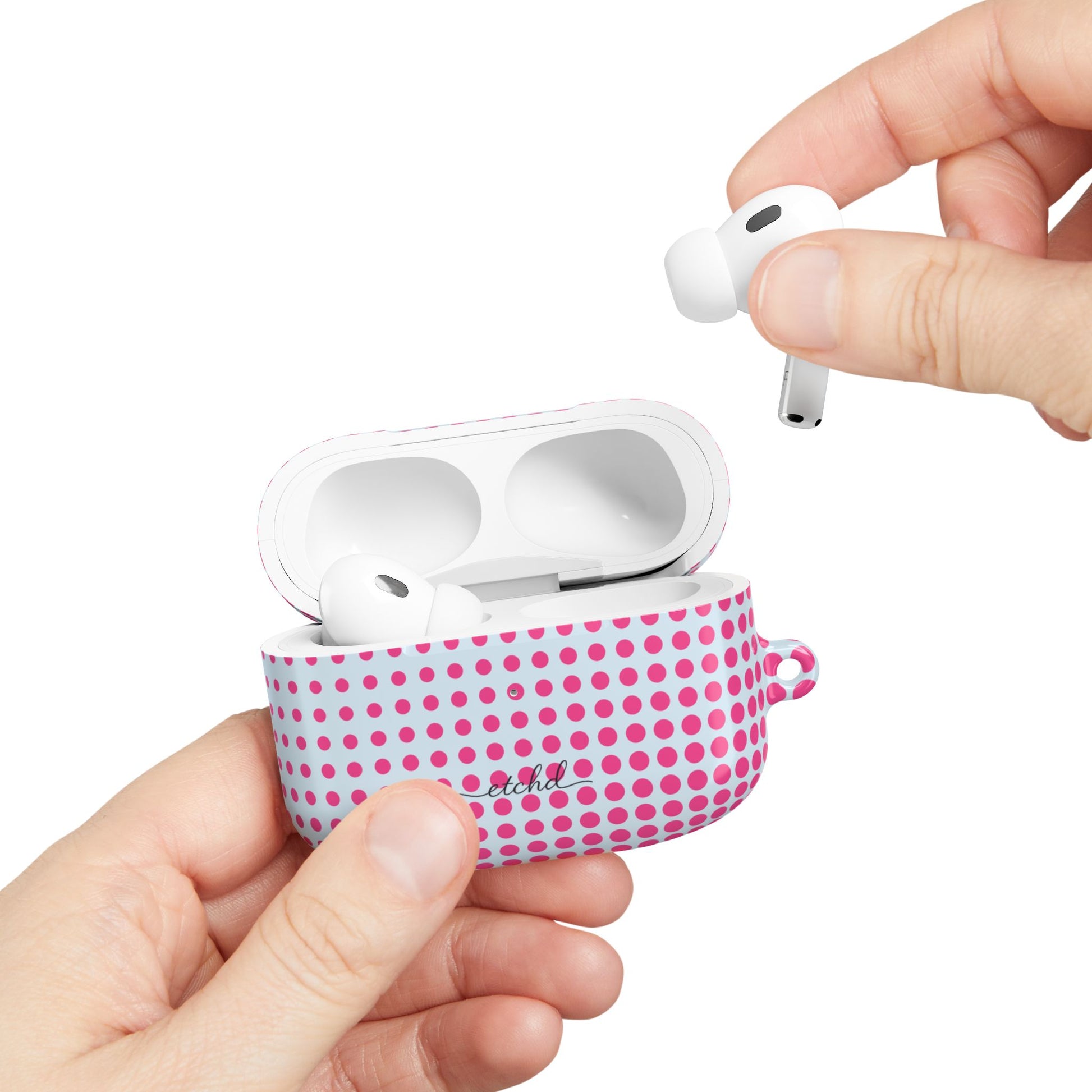 Bubblegum Halftone AirPod Case by etchd, view 11