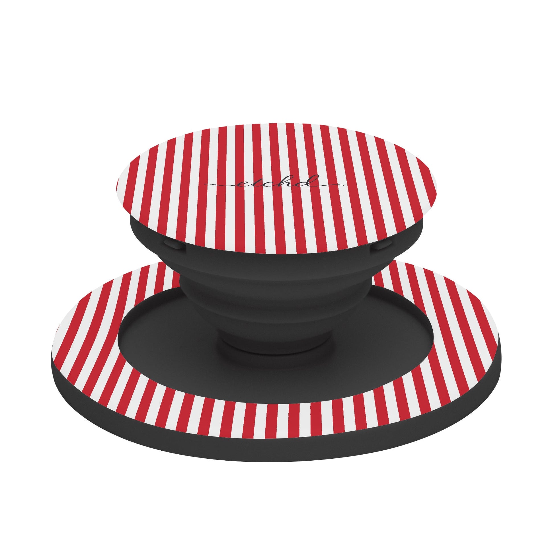 Classic Red & White Striped Phone Grip And Stand by etchd, view 6