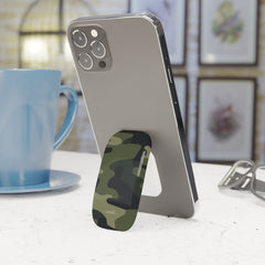 Green Camo Click-On Phone Grip by etchd, view 2