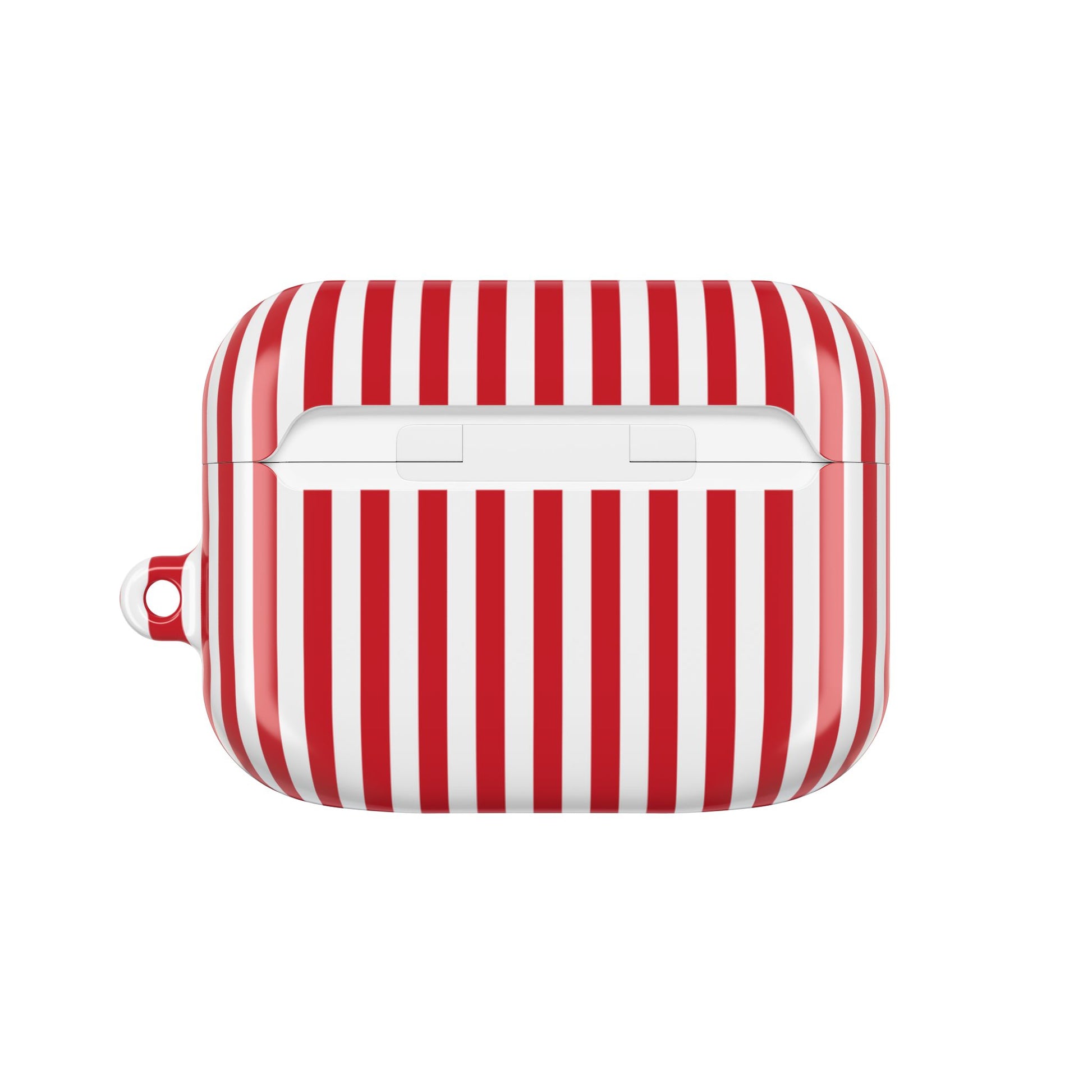 Classic Red & White Striped AirPod Case by etchd, view 7